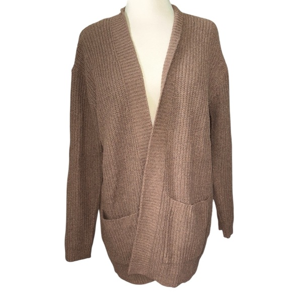 ANDREE BY UNIT Sweaters - Andree by Unit fisherman’s cardigan sweater drape front pockets size medium